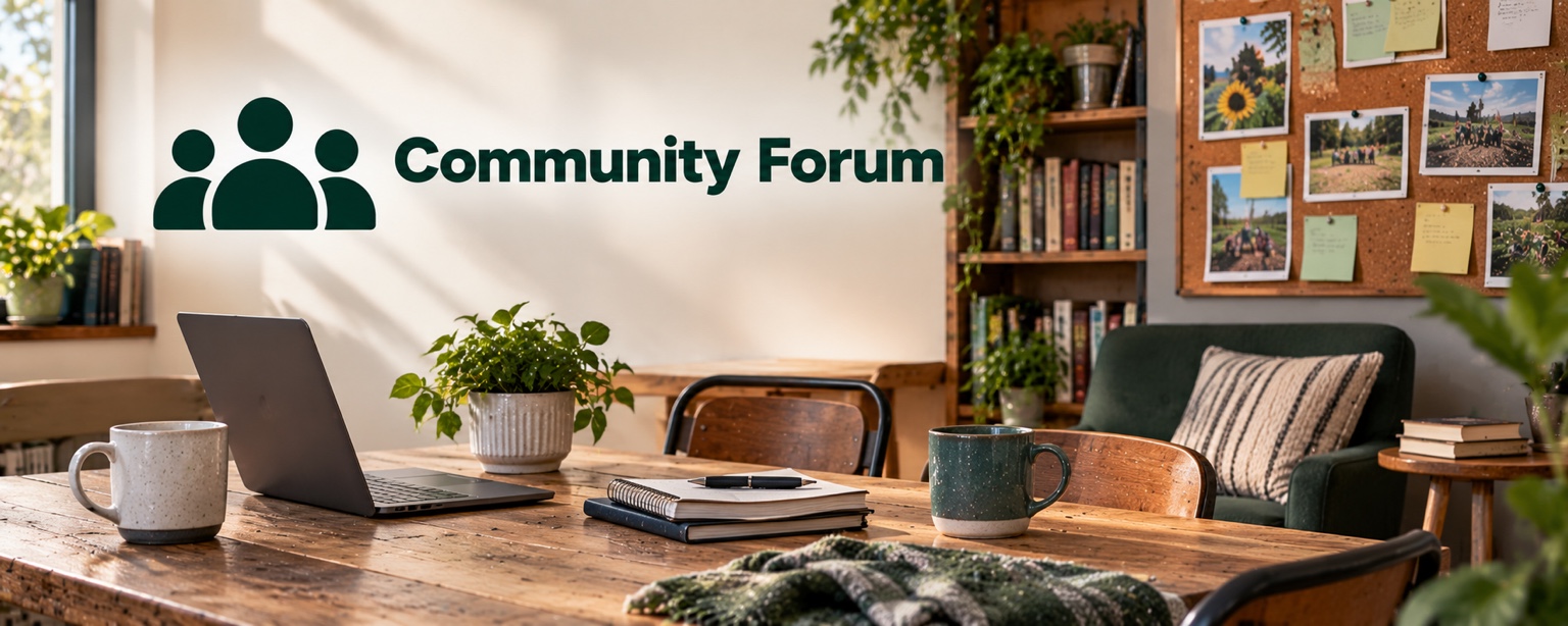Community forum banner