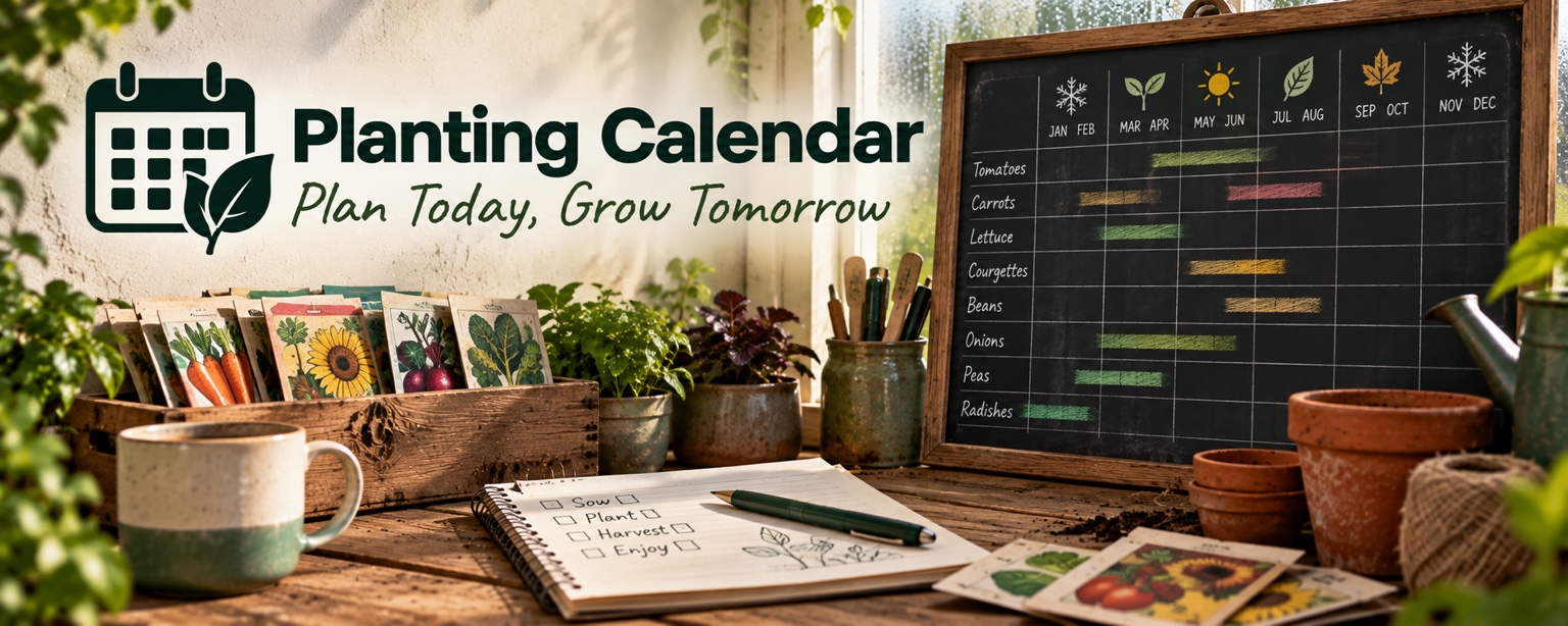 Planting calendar banner